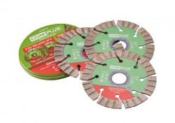 XMS Coreplus 3 Piece 115mm (4.1/2in) Hybrid GP Diamond Blade Set