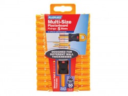 XMS Plasplugs Multi-Size Plasterboard Fixings (50)