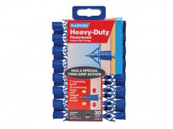 XMS Plasplugs Heavy Duty Plasterboard Fixings (30)