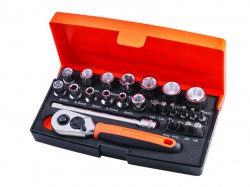 Bahco 1/4in Drive Socket Set (25 Piece)
