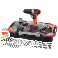 Black & Decker 18V Drill Driver+2 X1.5Ah+160A+Organiser