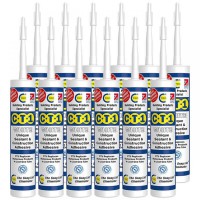 C-TEC CT1 White Sealant & Construction Adhesive Box Of 12 Tubes