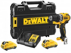 DEWALT Reconditioned DCD701D2Q-GB XR Brushless Sub-Compact Drill Driver 12V 2 x 2.0Ah Li-ion