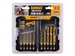 Dewalt DT50050 10 Piece Impact Titanium Drill Bit Set