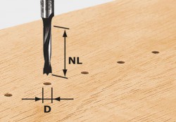 Festool 491065 Dowel drill HW shank 8 mm HW D3/16