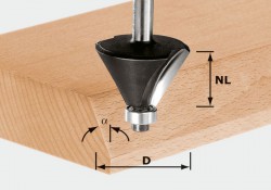 Festool 491025 Chamfer cutter HW shank 8 mm HW S8 D36/45