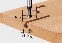 Festool 491035 Special T-groove cutter HW shank 8 mm HW S8 D10,5/NL13