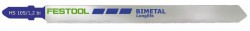 Festool 486558 1.2mm-2.5mm x 105mm Jigsaw Blade HS BI/5 For Sheet Metal & Pipes