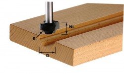 Festool 491004 Ovolo edge cutter HW shank 8 mm HW S8 D17/R3