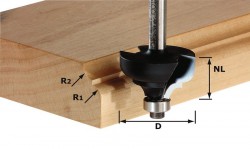 Festool 491031 Multi profile cutter HW shank 8 mm HW S8 D36,7/R6/R6