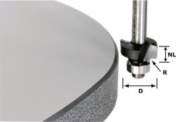 Festool 491136 Classic ogee cutter HW shank 8 mm HW S8 D24/R6/45