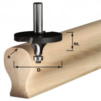 Festool 492710 Ogee cutter with TC shank 12 mm HW R16/D64/26 S12