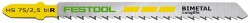 Festool 493570 Jigsaw blade HS  75/2,5 BI R/5