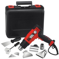 Black & Decker KX2200 2 Speed Pistol Grip Variable Heat Gun 2000W With Accessories & Carry Case