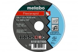 Metabo Flexiarapid 125x1,0x22,2 stainless steel