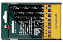 Metabo 8 wood twist drills with centering point