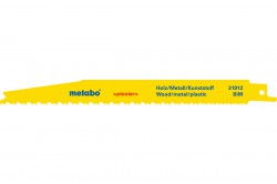 Metabo 631912000 BiM 200mm Sabre Saw Blades for Wood, Metal & Plastic - Pack of 2