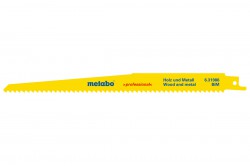 Metabo 631986000 BiM 225mm Sabre Saw Blades for Wood, Metal, Plastic & Chipboard - Pack of 5