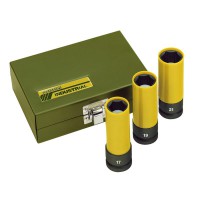 Proxxon 23938 Impact Socket Set 1/2\", 85 mm (3-piece - 17, 19, 21 mm) NO 23 938