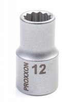 Proxxon 23307 1/2\" Multi-Toothed Sockets 12-pt., 12 mm