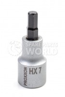 Proxxon 23478 1/2\" Allen Socket, HX 7 mm, 55 mm length NO 23 478