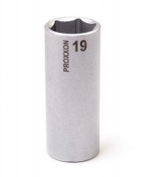 Proxxon 23549 3/8\" Drive Deep Socket, 19 mm NO 23 549