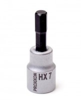 Proxxon 23579 3/8\" Allen Socket, HX 7 mm, 50 mm length NO 23 579