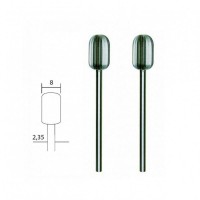Proxxon 28726 Tungsten vanadium milling bit, 2 pcs., cylindrical, 8 mm NO 28 726