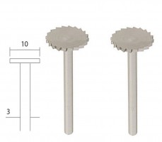 Proxxon 28727 Tungsten vanadium milling bit, 2 pcs., disc, 10 mm NO 28 727