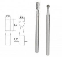 Proxxon 28750 Tungsten carbide millers, cylindrical and ball shape, 2 pcs. NO 28 750