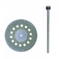 Proxxon 28846 Diamond-coated cutting disc � 38 mm with cooling holes + arbor NO 28 846