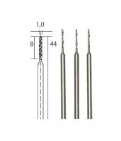 Proxxon 28854 Tungsten vanadium drill bits, 1.0 mm, 3 pcs. NO 28 854