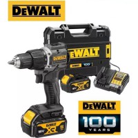 DeWalt Reconditioned DCD100P2T 100 Year Anniversay Combi Drill Kit 2 x 5.0ah Batteries and Charger - DCD100P2TQ-GB
