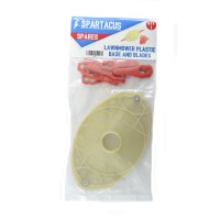 Spartacus SP427 Mounting Disc For Plastic Blades + Pack of 10 Blades