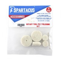 Spartacus SPA012 6 Piece Rotary Tool Felt Polishing Set