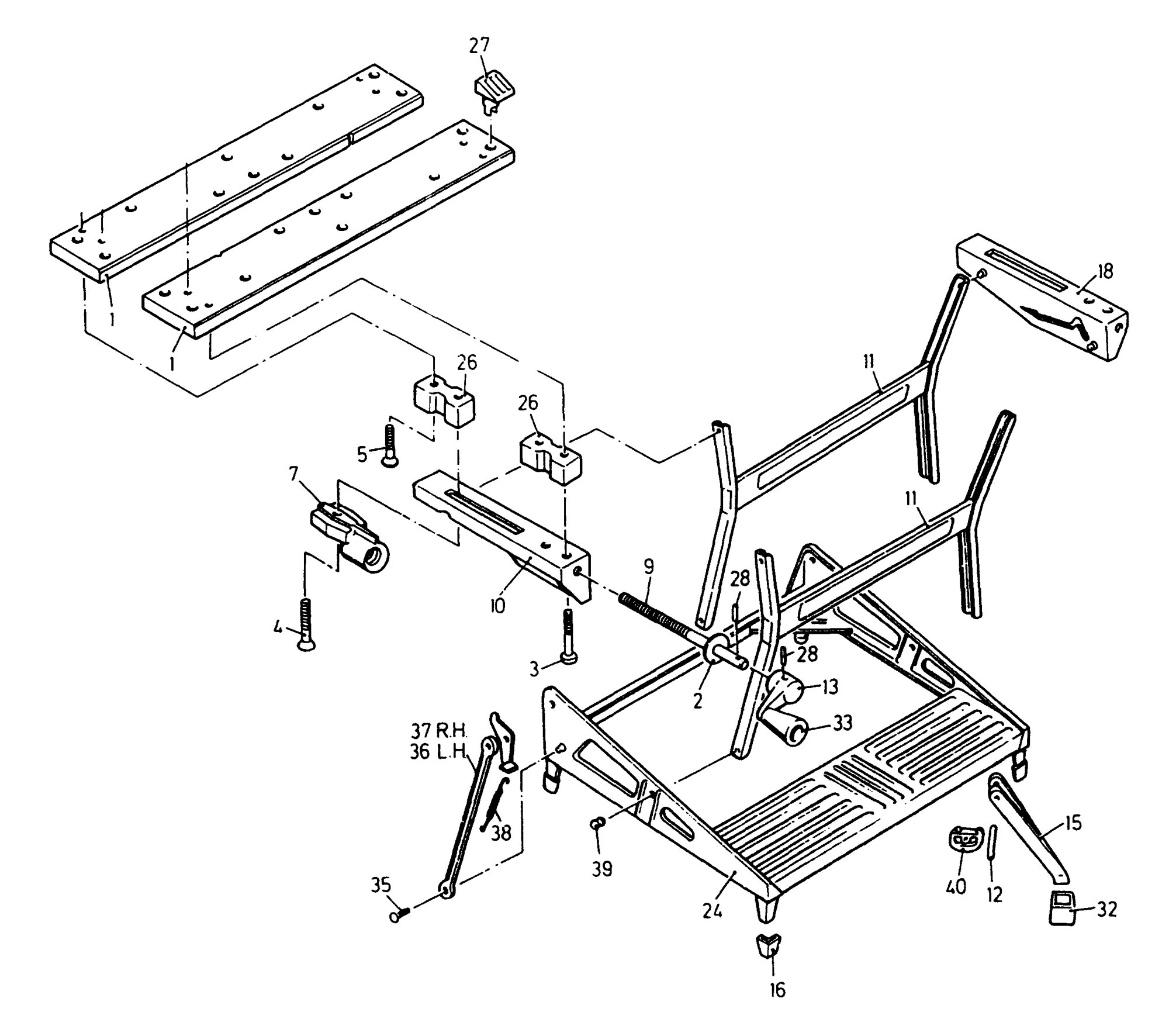 Spares for Black & Decker Wm625 Workmate (type 6) SPARE ...